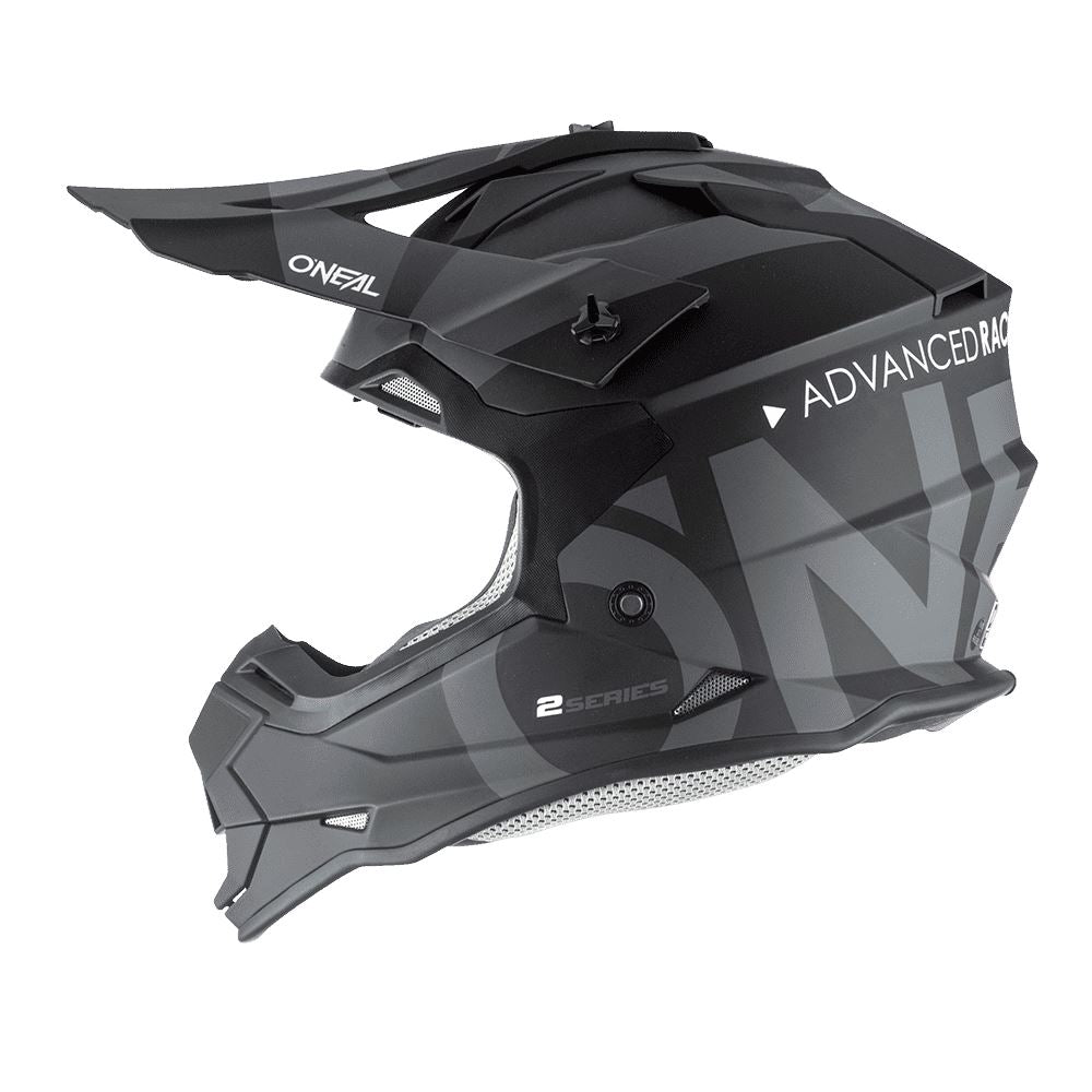 O'Neal 2025 Motocross Helmet 2SRS Slick Black Grey