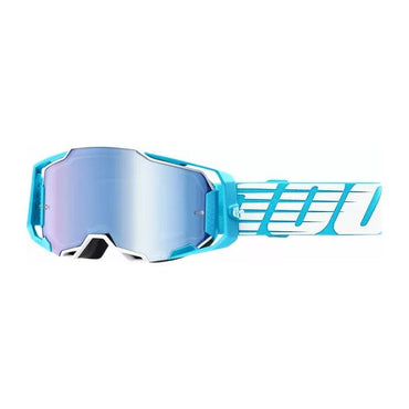 100% MX Goggles Armega Oversized Sky Blue Mirror