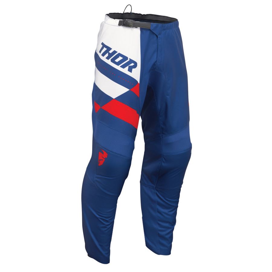 Thor 2024 Youth Sector Checker Navy Red Motocross Pants