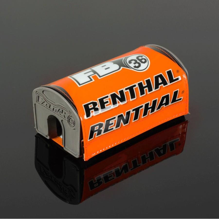 Renthal Fat Bar 36 Pad Orange White Black Bar Pad New