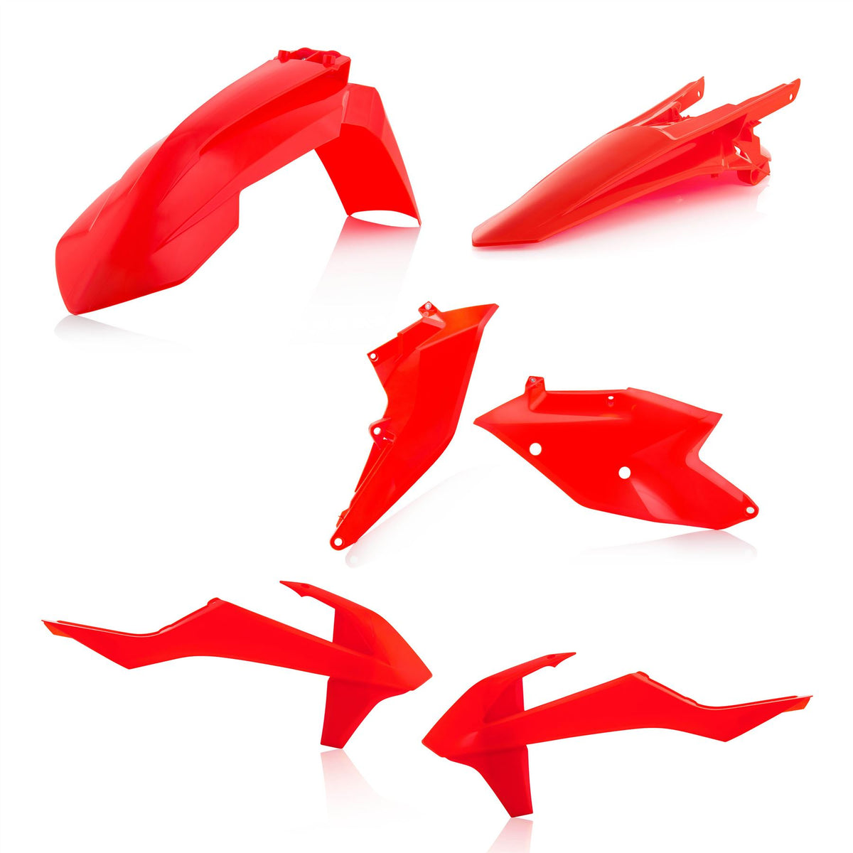 Acerbis Plastic Kit Orange Flou For KTM EXC 250 2017