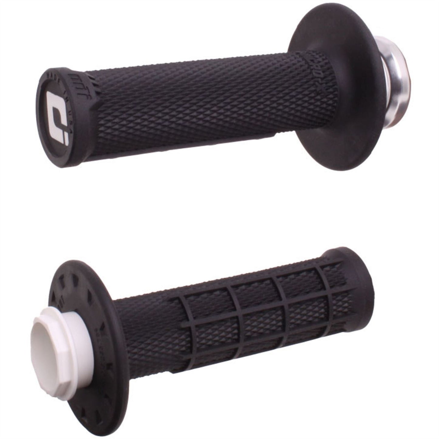 ODI Micro-X Half-Waffle Lock-On Grip Set Black For Husqvarna TC 50 2021-2025