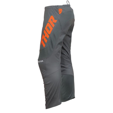 Thor 2024 Youth Sector Checker Charcoal Orange Motocross Pants