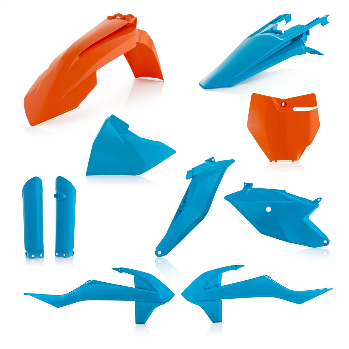 Acerbis Full Plastic Kit Orange Blue For KTM SX 85 2018-2024