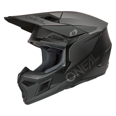 O'Neal 2026 3 SRS Solid Black Grey Helmet