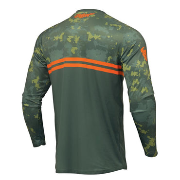 Thor 2025 Sector Digi Camo Forest Green Motocross Jersey