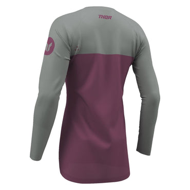 Thor 2026 Womens Ridemode Menace Purple Grey MX Jersey