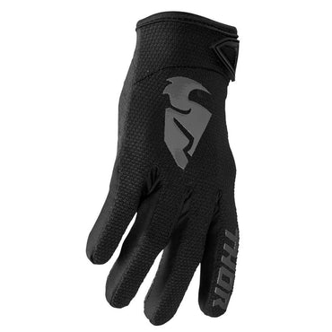 Thor Youth Sector Black Grey Motocross Gloves CLEARANCE