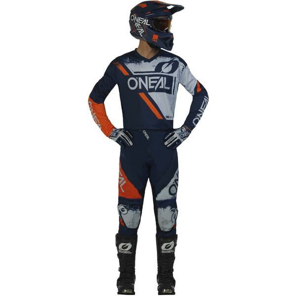 O'Neal 2024 Motocross Combo Kit Element Shocker Blue Orange