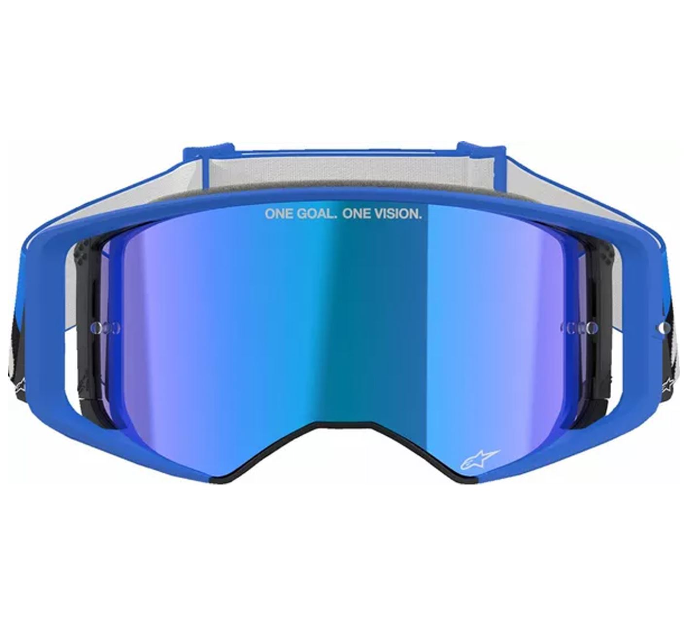 Alpinestars 2025 Goggles Supertech Stream Blue Blue Mirror