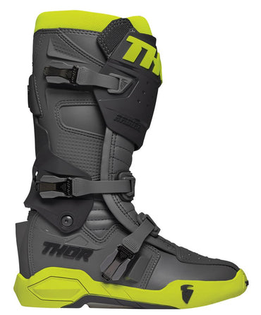 Thor 2026 Motocross Boots Radial Flo Yellow Grey
