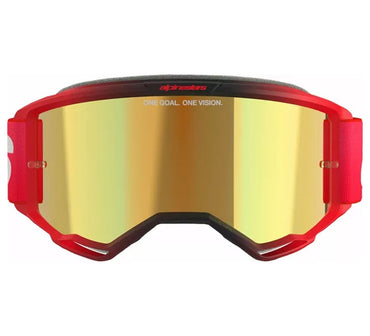 Alpinestars 2026 Goggles Vision 5 Blaze Red Mirror Gold