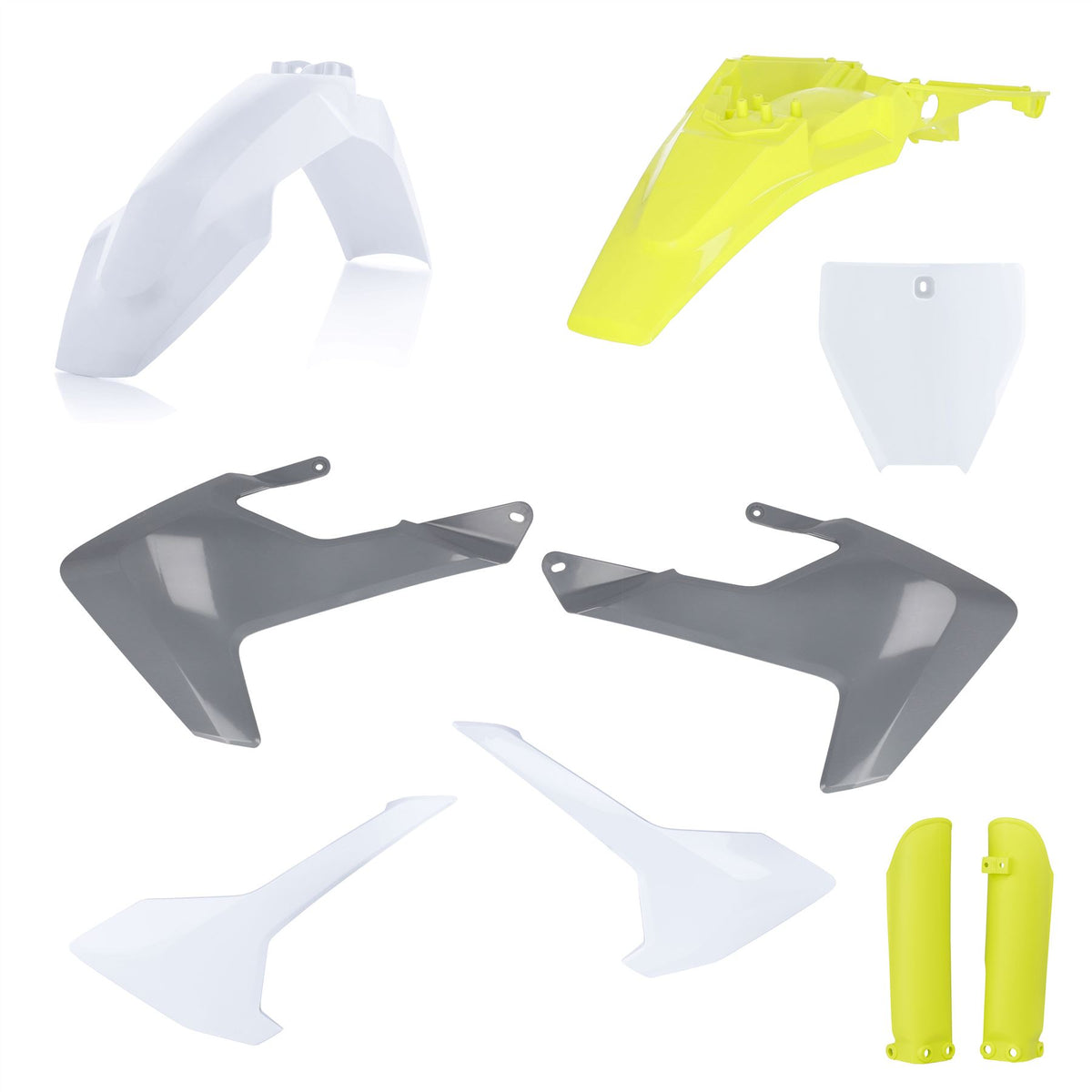 Acerbis Radiator Rad Scoops Metallic Grey For Husqvarna TC 125 2019-2022