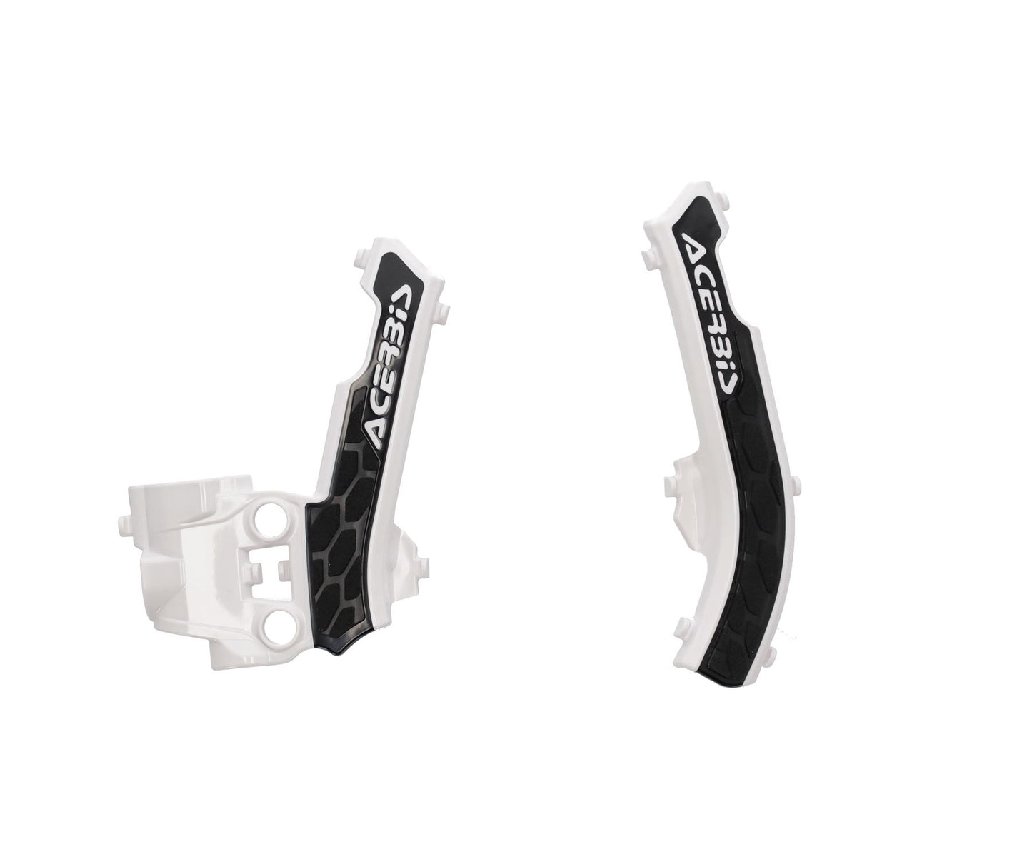 Acerbis X-Grip Frame Protector Guards White Black For Husqvarna TC 50 2017-2023