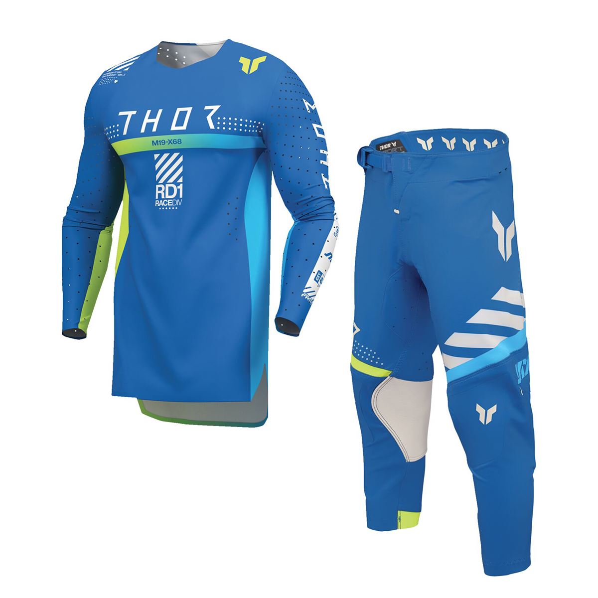 Thor 2026 Youth Sportmode Synth Blue MX Combo Kit