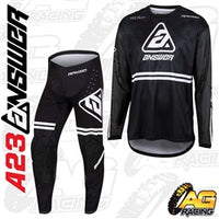 Answer 2023 Arkon Trials Kit Pants Shirt Black   A23