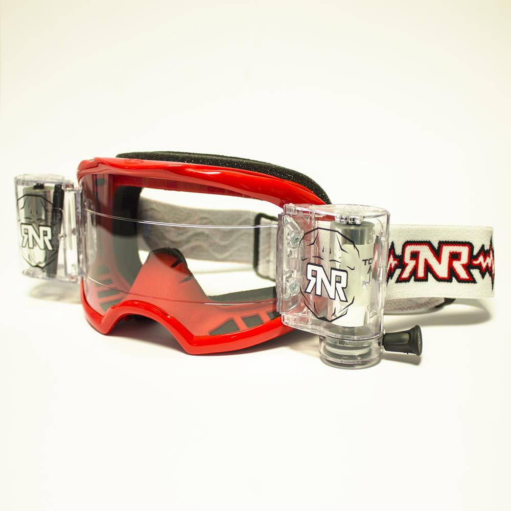 RNR Colossus Wide Vision WVS Goggle Red 48mm Roll Off