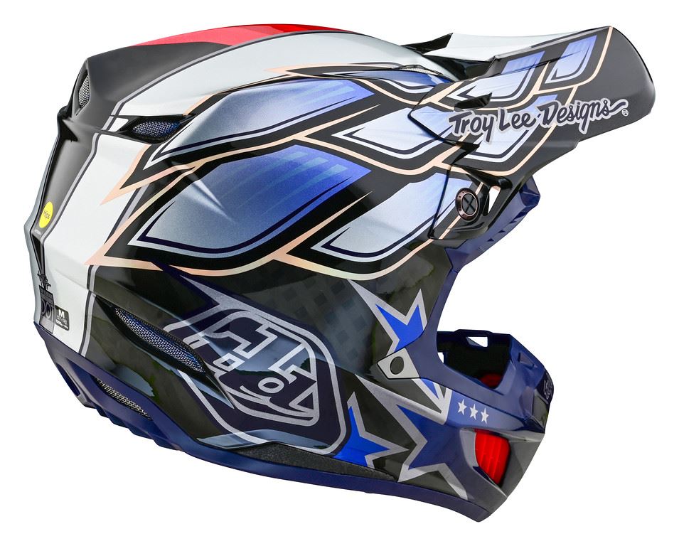 Troy Lee Designs 2025 SE5 Composite Helmet Wings Black