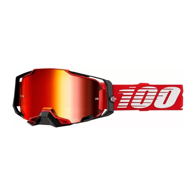 100% MX Goggles Armega Red Red Mirror