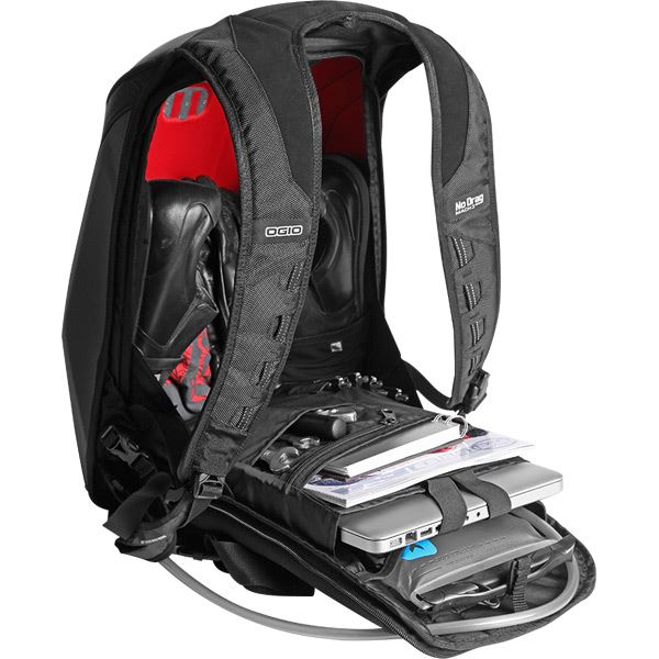 OGIO Mach 3 No Drag Motorcycle Backpack Stealth 22 Litre