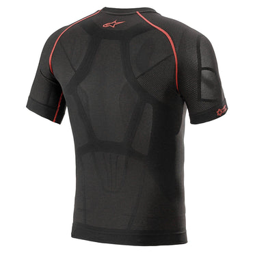 Alpinestars 2025 Ride Tech Top Short Sleeve Summer Base Layer Black Red