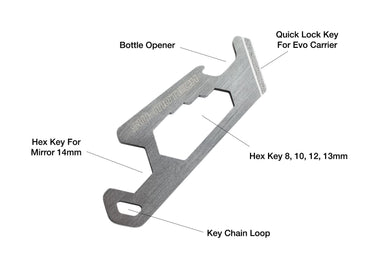 SW-Motech Multi Tool Key Chain For Luggage Systems & Mirrors
