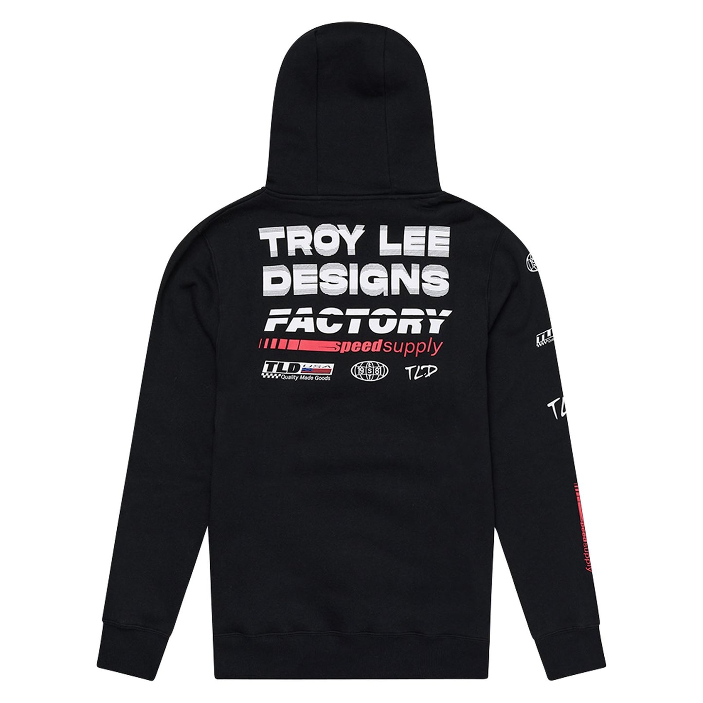 Troy Lee Designs Spring 2025 MX Factory Hoodie Black
