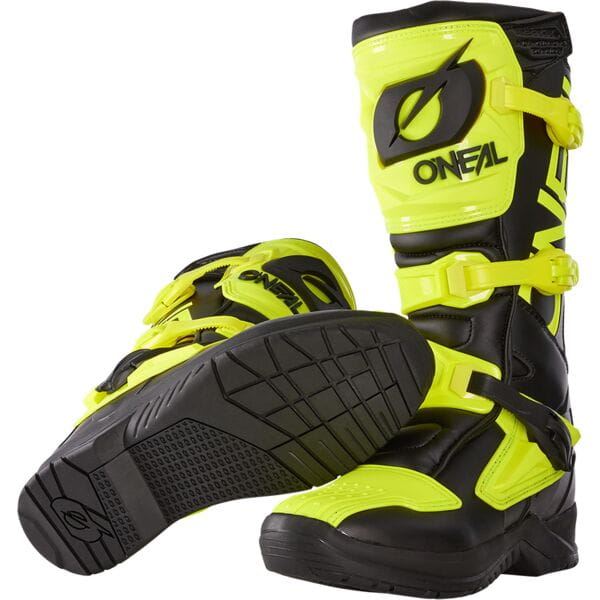 O'Neal 2025 Motocross Boots RSX Neon Yellow Black