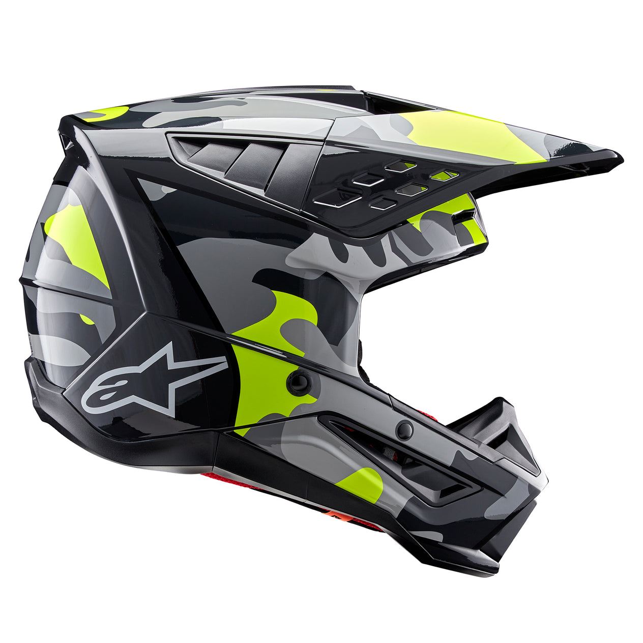Alpinestars 2026 Supertech SM5 Rover 2 Dark Grey Yellow Flou Motocross Helmet