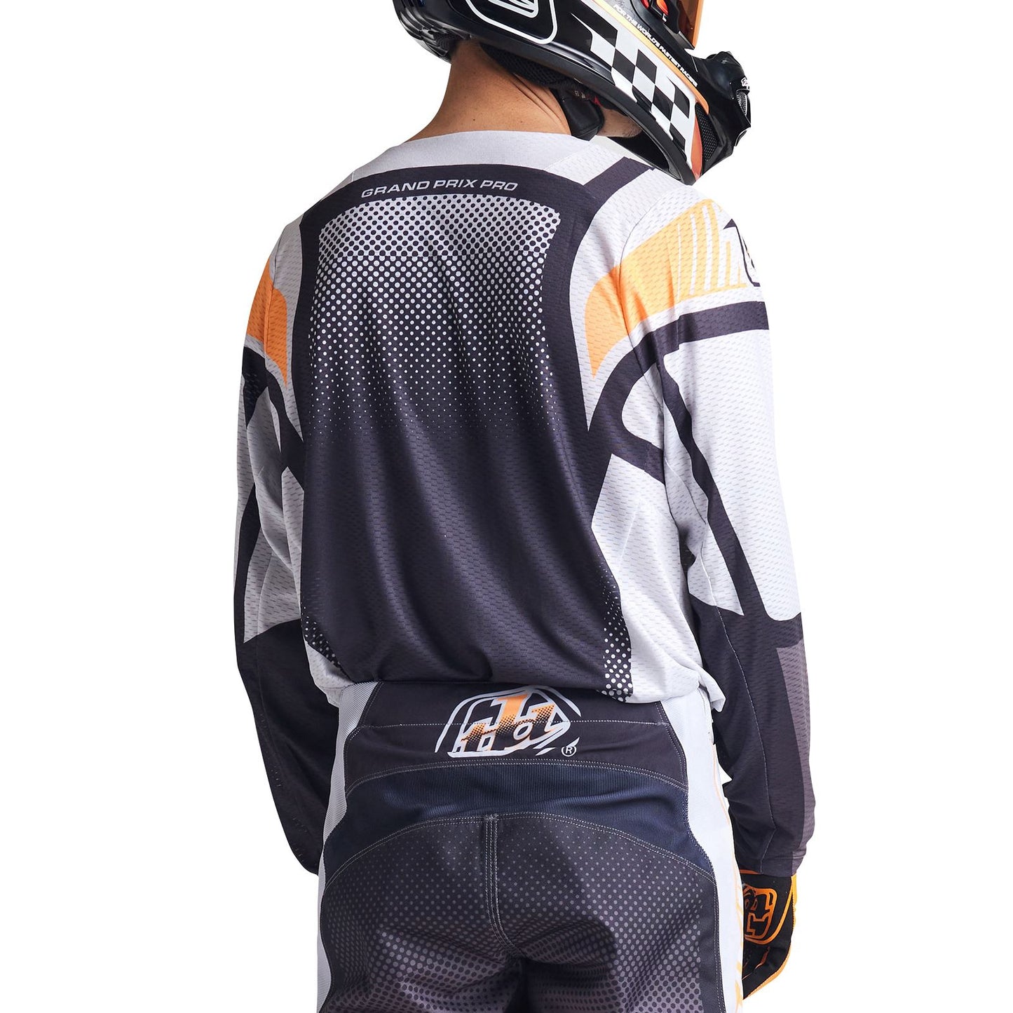 Troy Lee Designs 2025 Motocross Combo Kit GP Pro Air Bands Grey Neo Orange