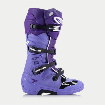 Alpinestars 2024 Tech 7 Motocross Boots Double Purple White