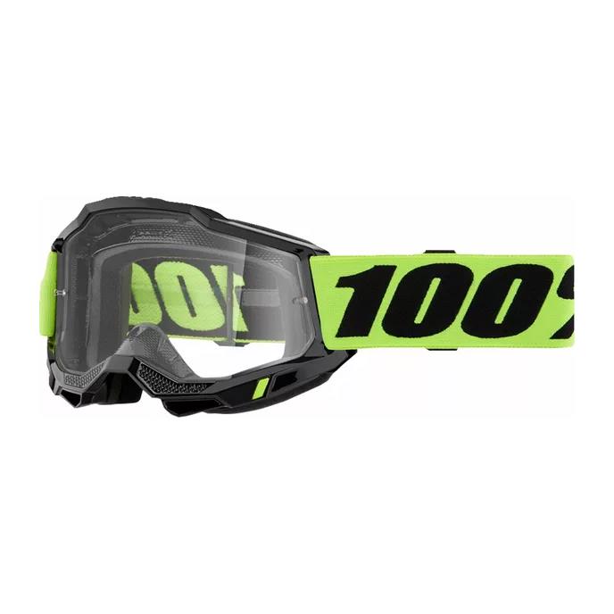 100% MX Goggles Accuri 2 Neon Yellow Clear