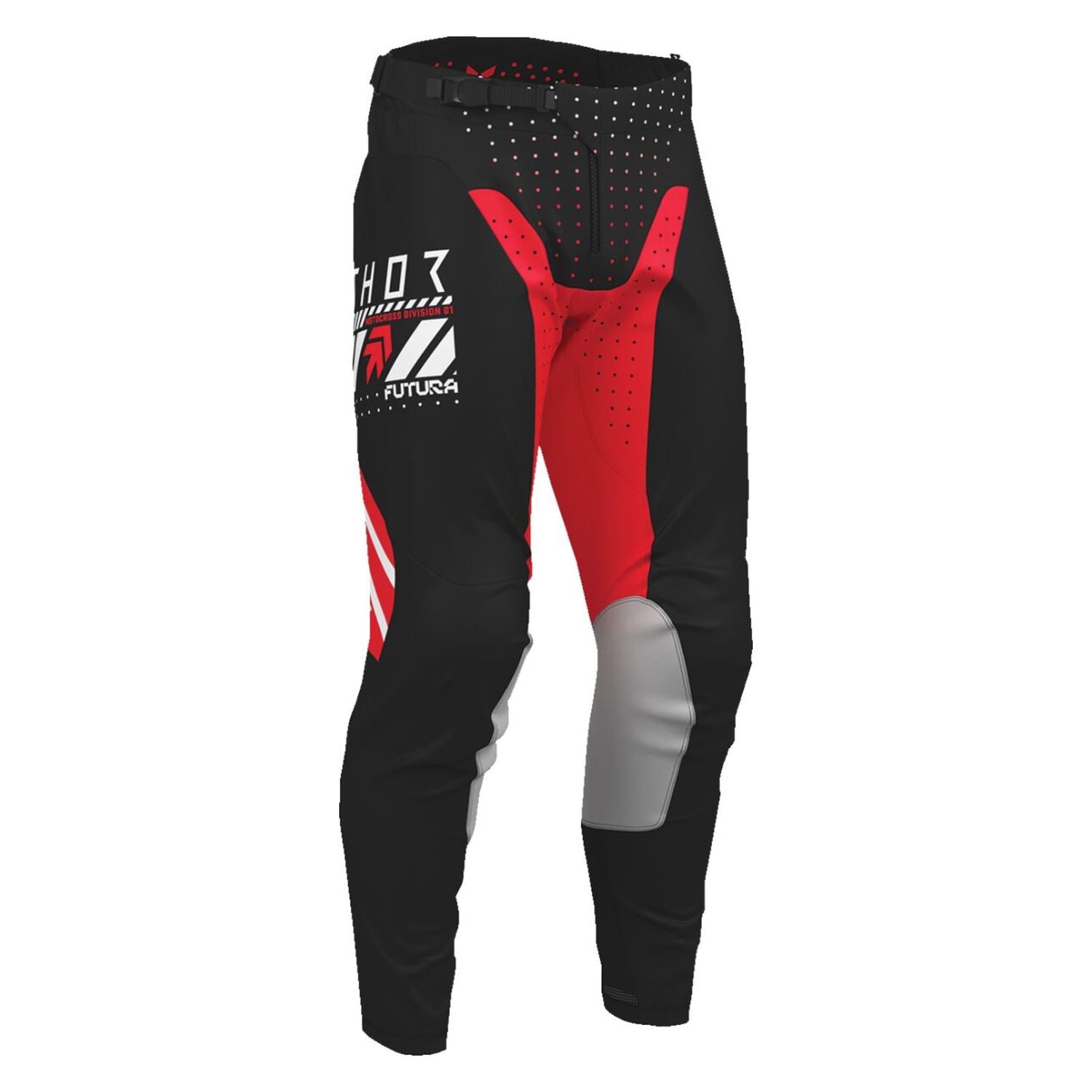 Thor 2026 Launchmode Futura Black Red MX Pants