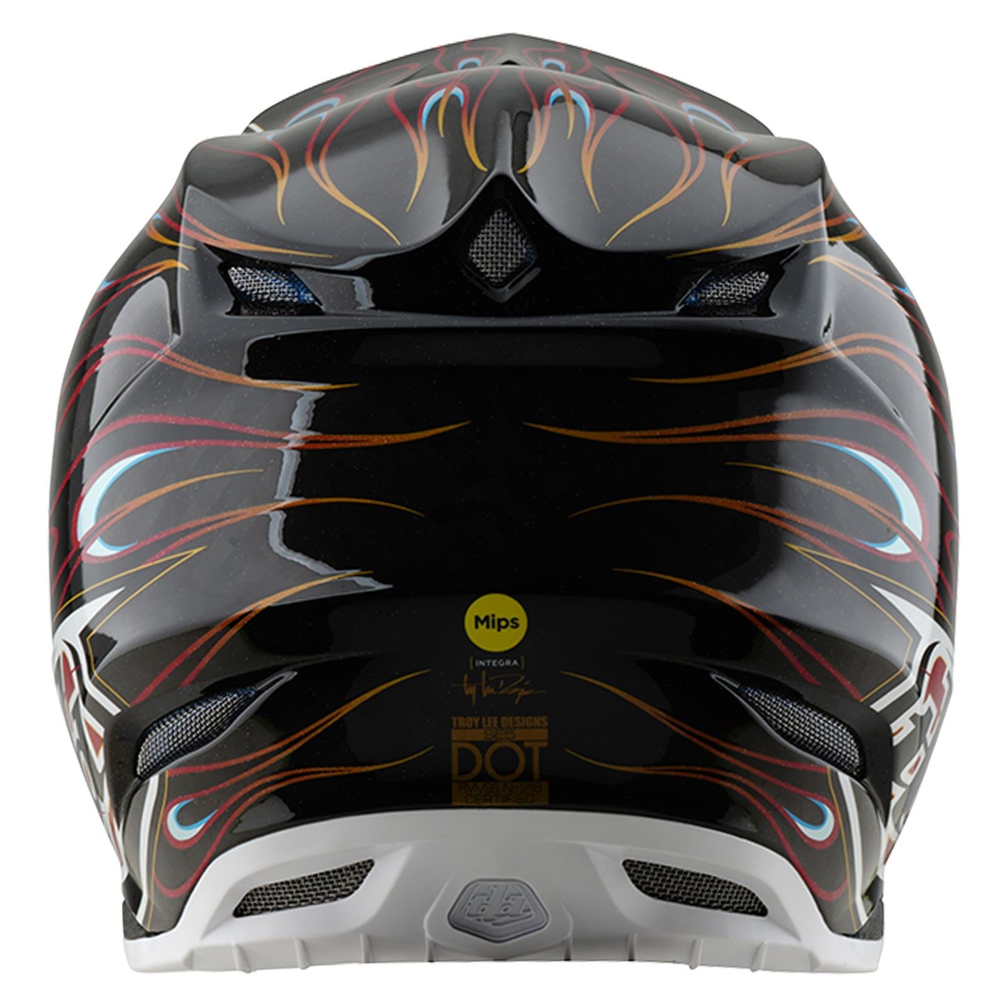 Troy Lee Designs Spring 2025 MX Helmet SE5 Carbon Torched Black Red