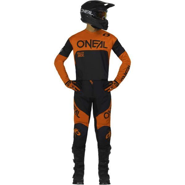 O'Neal 2024 Motocross Combo Kit Element Racewear Black Orange
