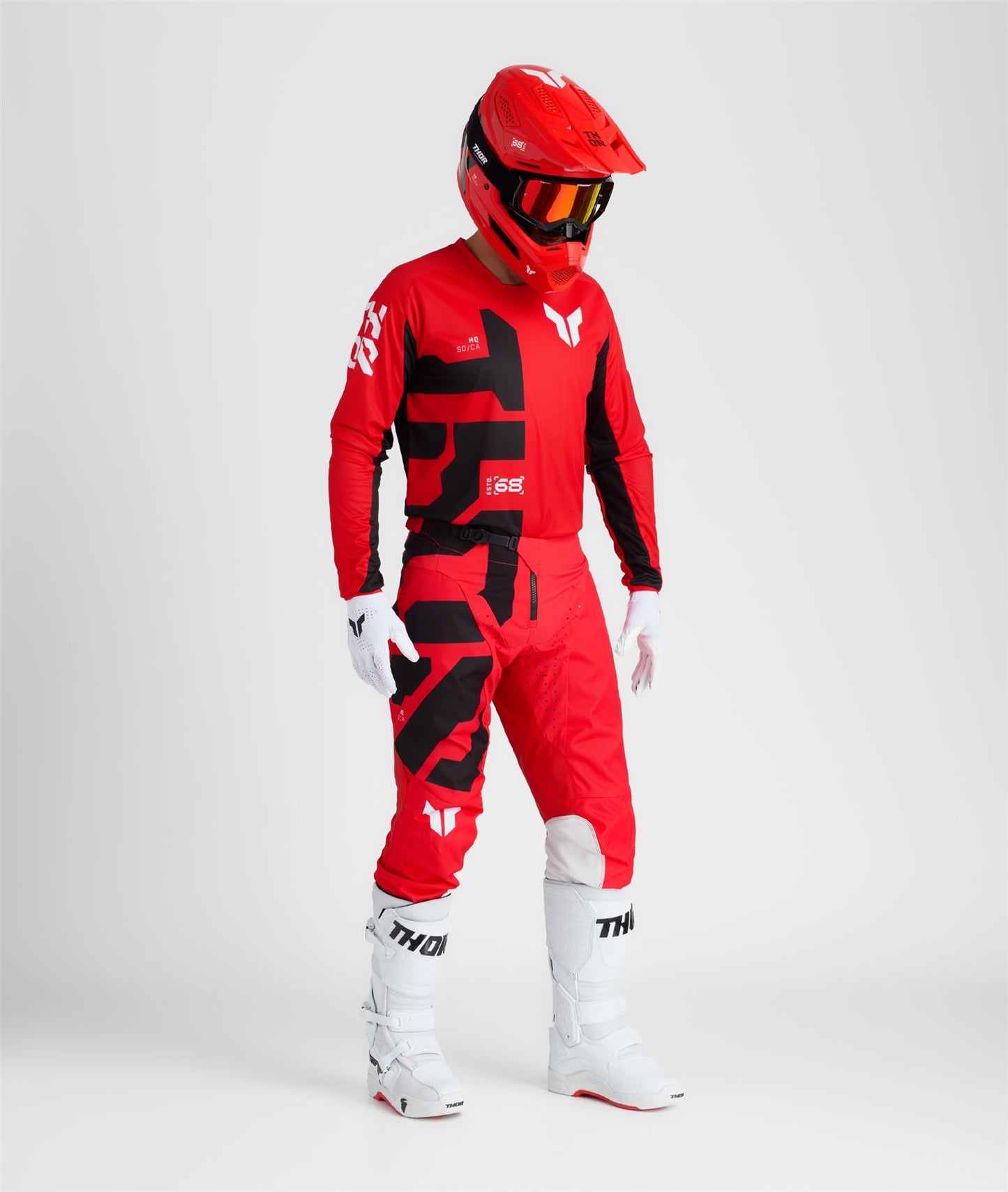 Thor 2026 Motocross Combo Kit Launchmode Forge Red