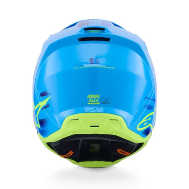 Alpinestars 2026 SM3 Force Motocross Helmet Cyan Glossy