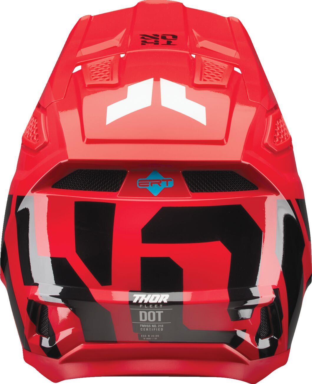 Thor MX Spring 2025 Helmet Fleet Forge Red