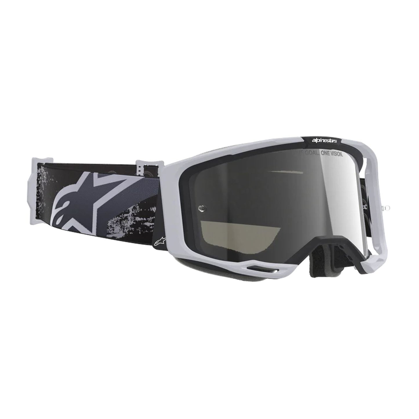 Alpinestars 2026 Vision 8 Lahnd Motocross Goggles Iron Camo Silver Mirror One Size