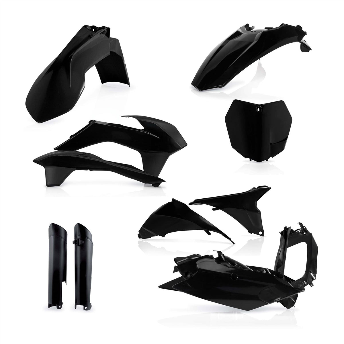 Acerbis Full Plastic Kit Black For KTM SX 250 2013-2014