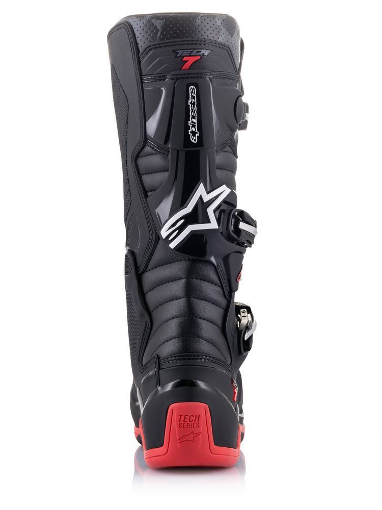 Alpinestars 2024 Tech 7 Motocross Boots Black Cool Grey Red