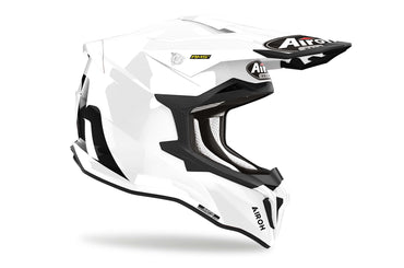 Airoh Helmet 2024 Strycker Color White Gloss Composite Carbon