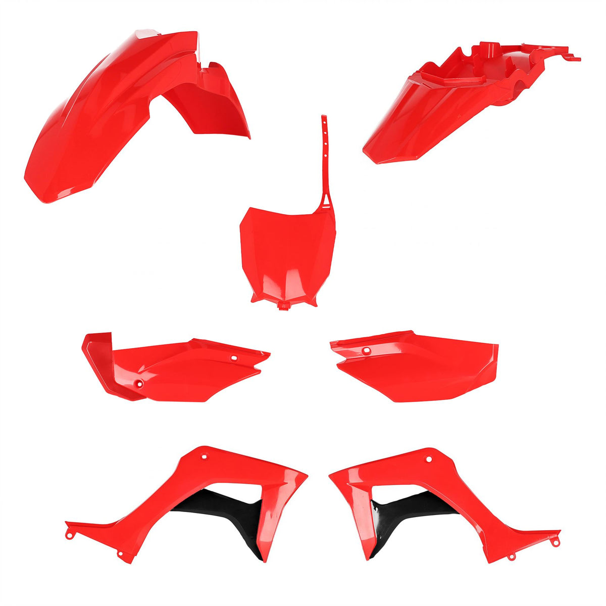 Acerbis Full Plastic Kit 2022 Red Black For HONDA CRF 110 F 2019-2026