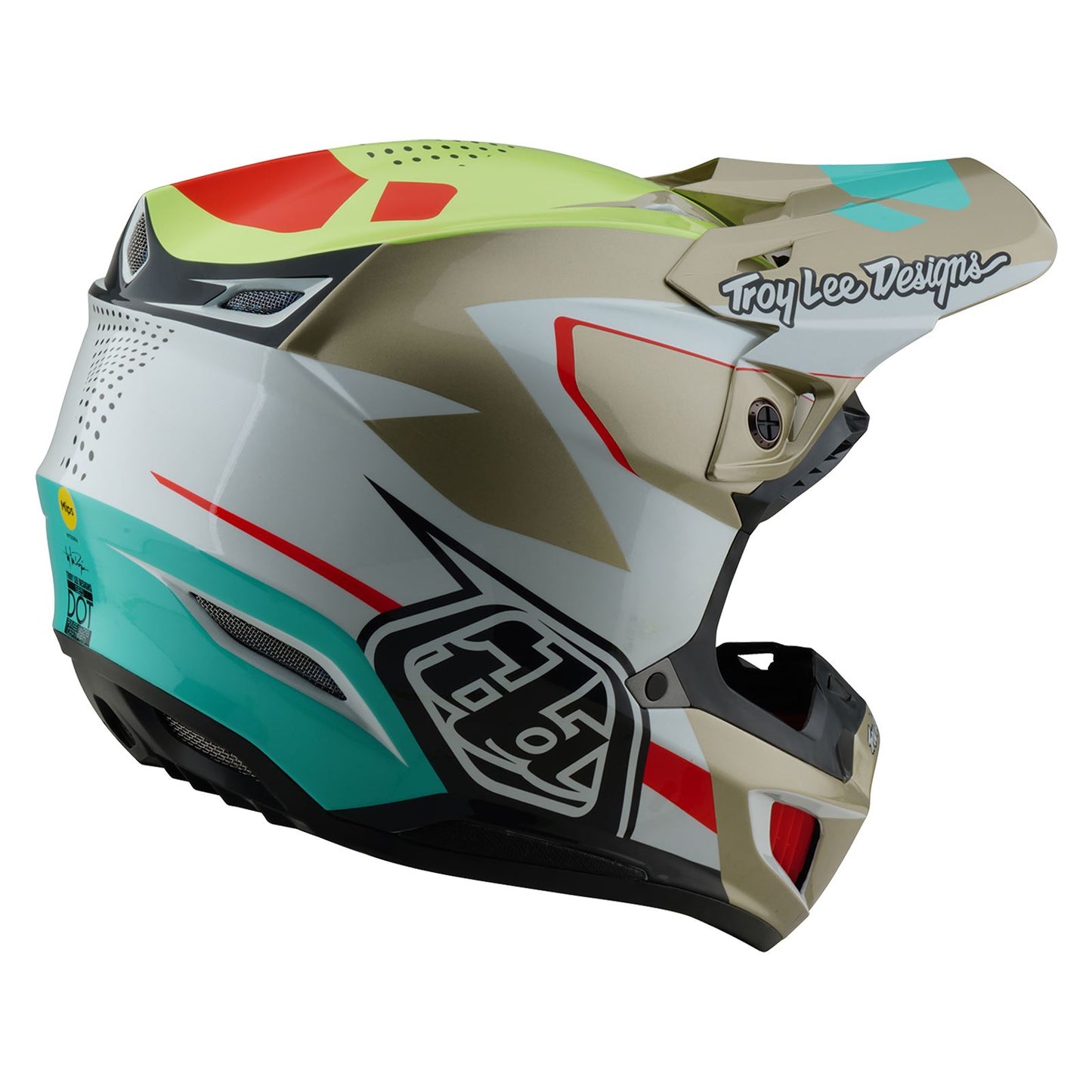 Troy Lee Designs Spring 2025 MX Helmet SE5 Composite Optic White