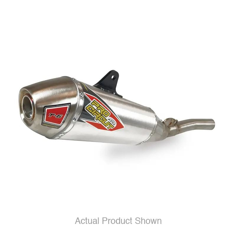 Pro Circuit T-6 Stainless Slip-On Silencer For Yamaha YZ 450F 2020-2025