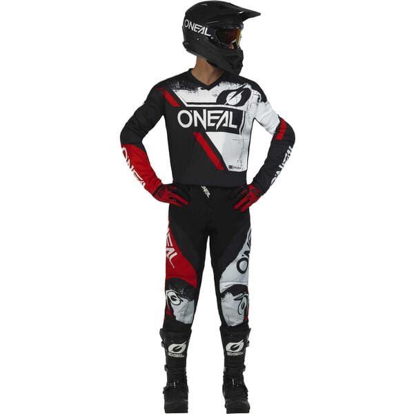 O'Neal 2024 Motocross Combo Kit Element Shocker Black Red