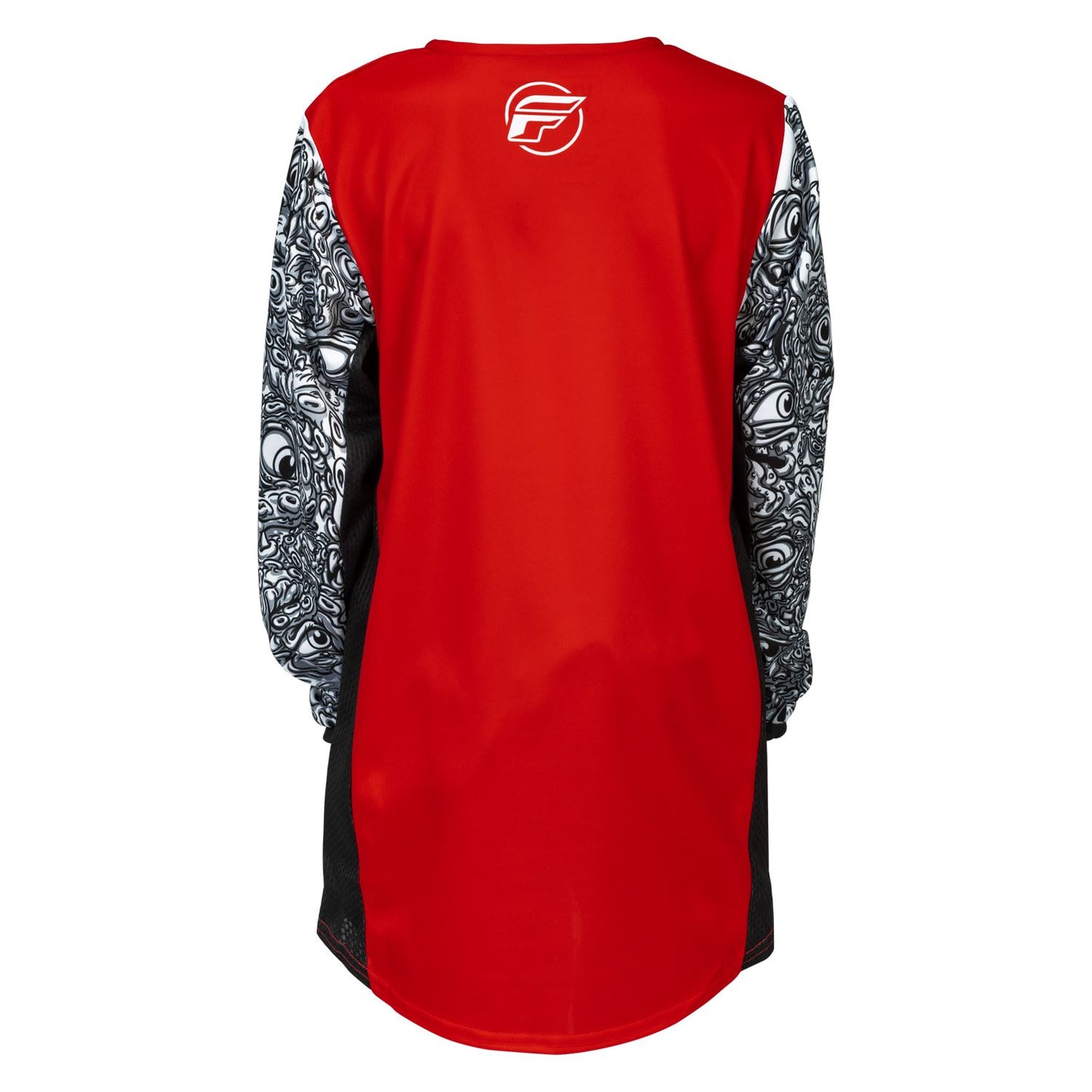 Fly Racing 2026 Motocross Jersey Kinetic Mutant Youth Red White Black