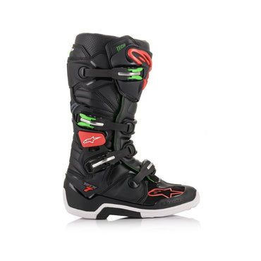Alpinestars Tech 7 Motocross Boots Black Green Red CLEARANCE
