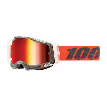 100% MX Goggles Racecraft 2 Schrute Red Mirror