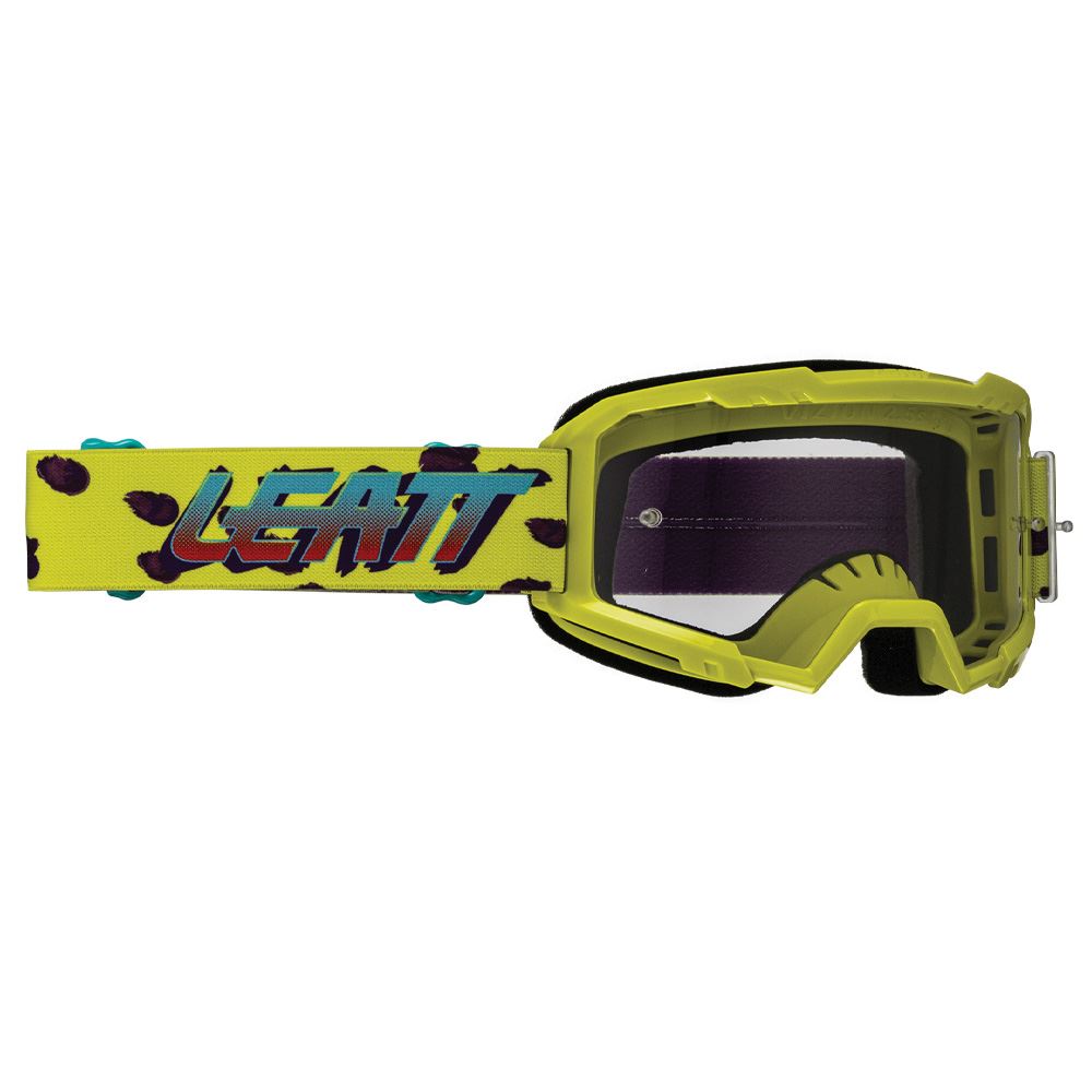 Leatt 2025 Motocross Goggles Vizion 2.5 Youth Cheetah - Clear Lens
